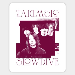 Slowdive • •• • 1990s Retro Aesthetic Design Magnet